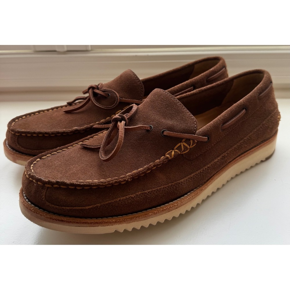 Cole Haan Men's Pinch Rugged Camp Moccasin Loafers - Brown Suede Size 13M NEW - Picture 1 of 11